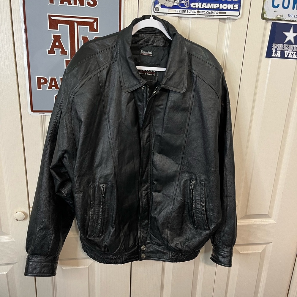 Wilsons Leather Thinsulate Bikers Leather Jacket